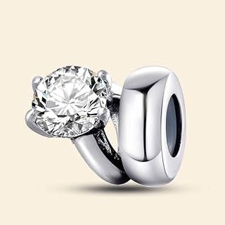 1 x Fashion Diamond Dog Silver Charm Bead DIY jewelry making and jewelry decoration to match your daily outfits. gifts for women