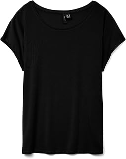 VERO MODA Women's Vmava Plain Ss Top JRS Noos Vmava Plain SS Top JRS Noos (Pack of 1)