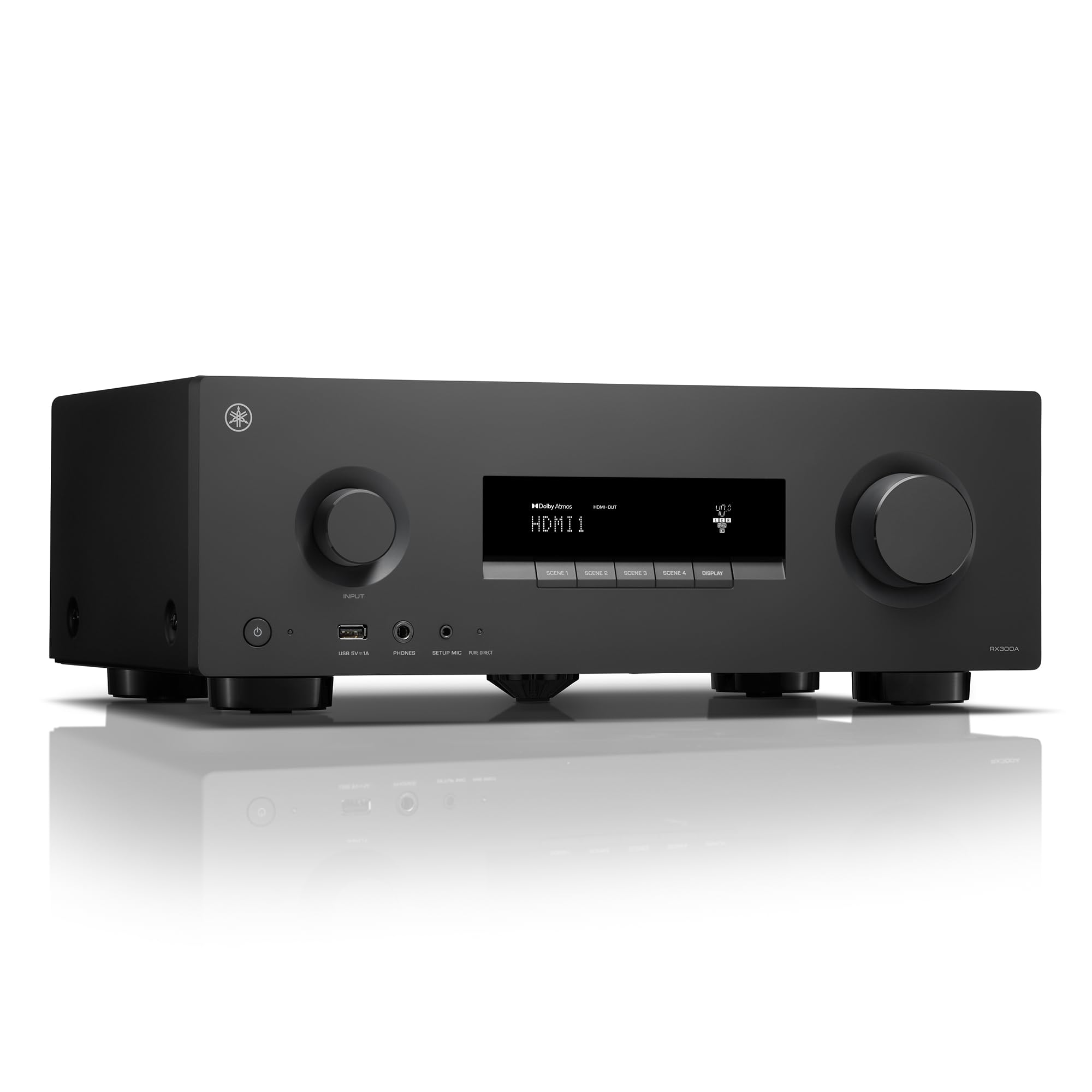 Yamaha RX300A 5.2-Channel Home Theater AV Receiver with Dolby Atmos, 4K120/8K HD