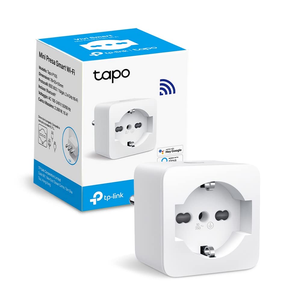 Tapo P105 – Italian Smart Socket, WiFi Smart Plug, Voice Control, Compatible wit