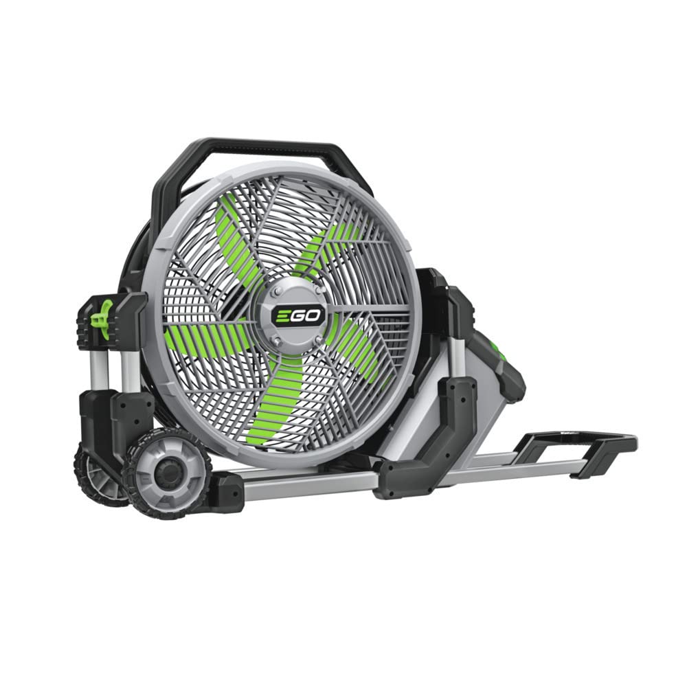 EGO POWER+ Portable Misting Fan, Outdoor Electric 18" 5 Speed Fan, Battery and C