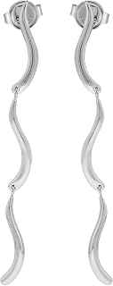 Skagen Women's Silver tone Stainless Steel or Semi- Precious with post closure Earrings