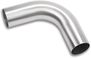 Podavelle 90 Degree Elbow 3 Inch 76mm OD Aluminum Intercooler Pipe Piping Air Intake Tube, 1.5D Radius, Brushed Finish