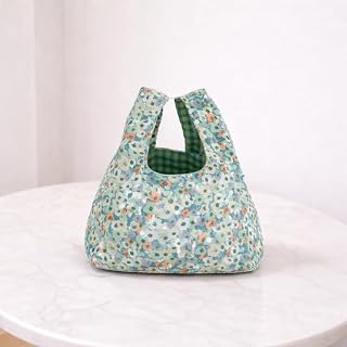 Top Handle Bag for Women, Small Floral Corduroy Handbag, Practical Carry Bag for Work and Daily Use