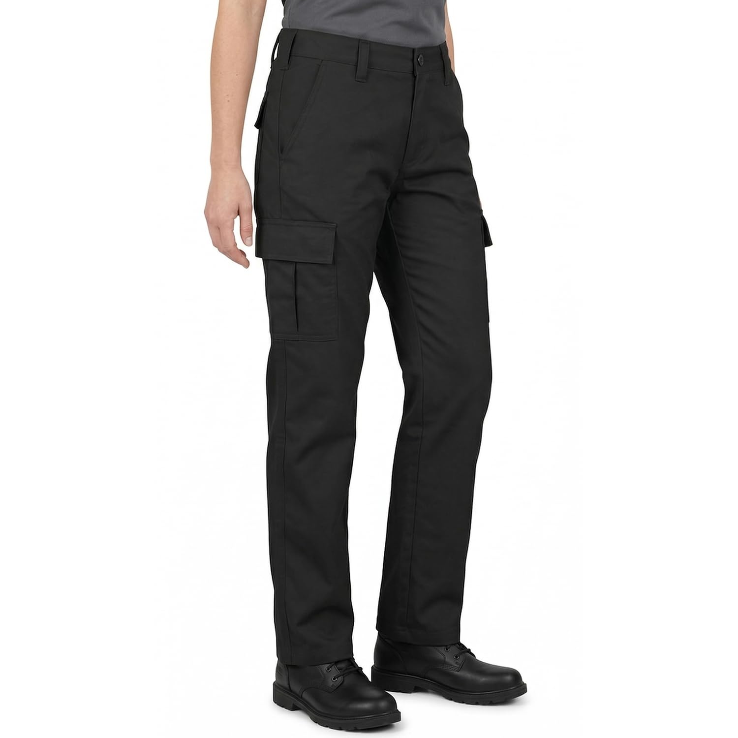 Lee Cooper Women's Workwear Cargo Trousers – Heavy Duty Easy Care Multi Pocket S