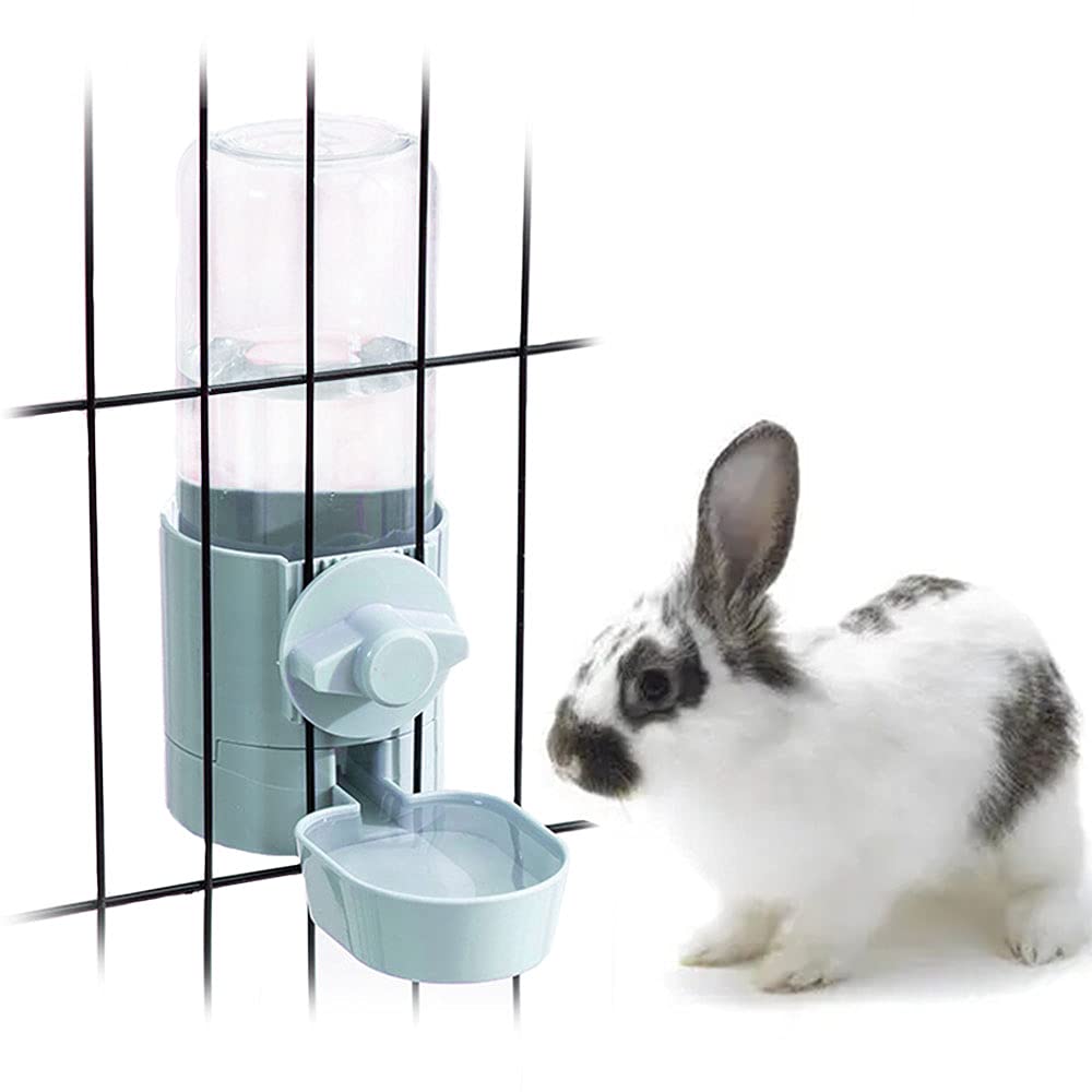 17oz No Leak Rabbit Waterer Feeder, No Drip Water Feeder Water Bowl for Guinea P