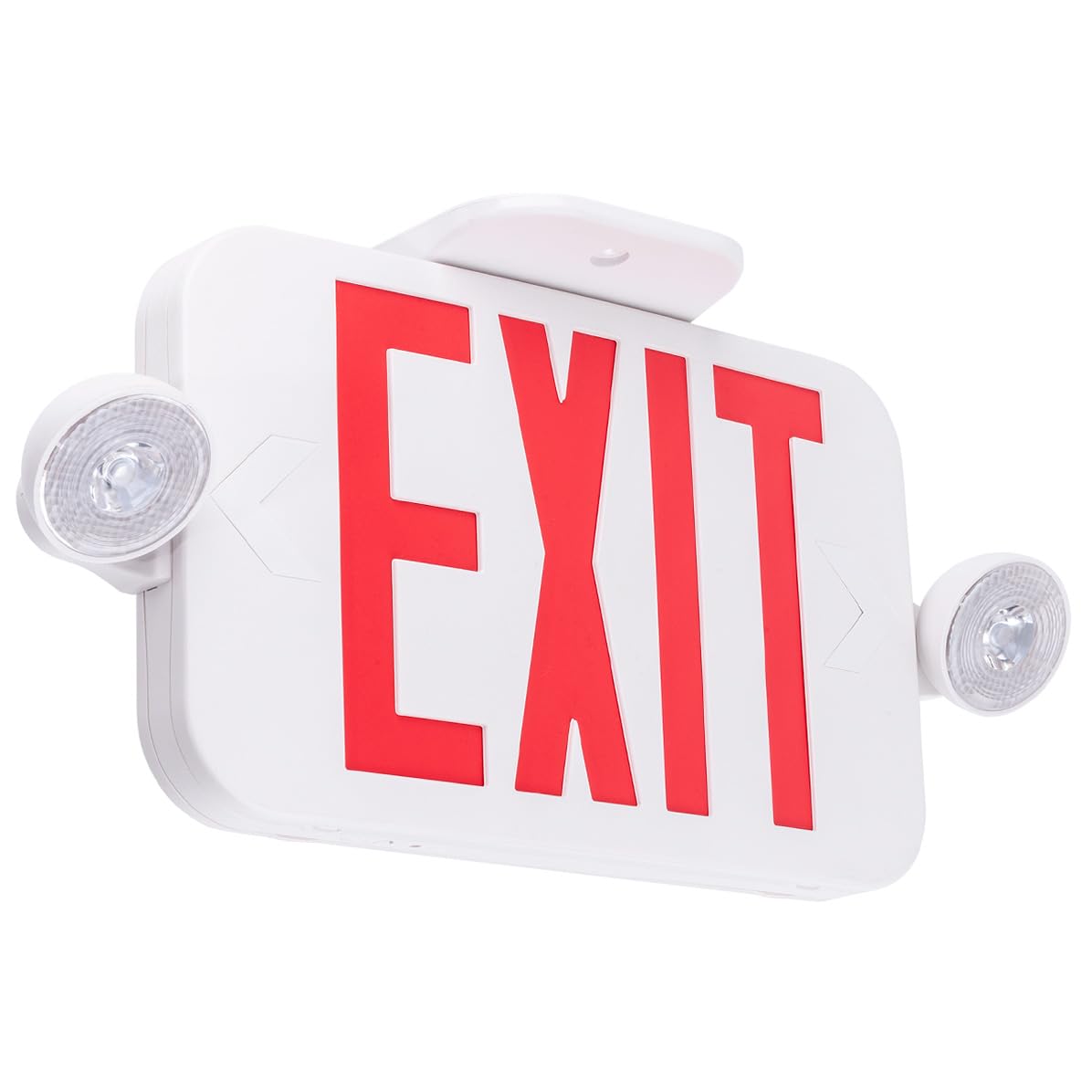 LIT-PaTH Exit Sign with Emergency Light, Battery Backup, 1 Pack | Hardwired LED 