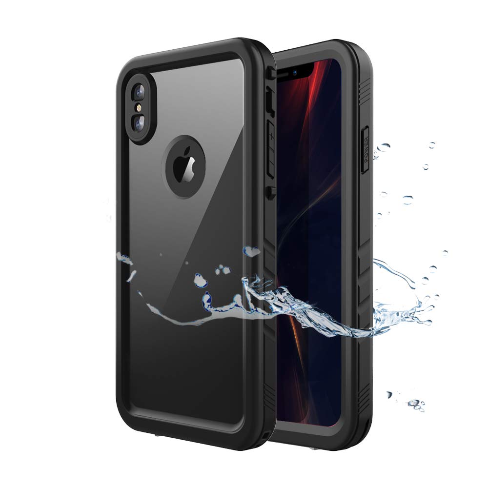 Cozycase for iPhone Xs Max Waterproof Case IP68 Full Body Heavy Duty Black