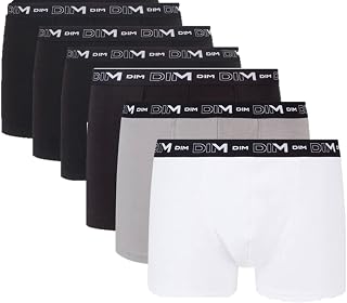 Dim Calzoncillo Tipo Bóxer Cotton Stretch Respirant X6 Boxer Hombre (Pack de 6)
