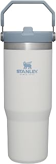 Stanley IceFlow Stainless Steel Tumbler - Vacuum Insulated Water Bottle for Home, Office or Car Reusable Cup with Straw Leak Resistant Flip Cold for 12 Hours or Iced for 2 Days, Fog, 30 OZ / 0.89 L