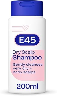 E45 Dry Scalp Shampoo for Very Dry, Itchy and Flaky Scalp - Anti Dandruff Shampoo with hydrating Vitamin B5 – Free from fragrance, soap and perfume 200ml