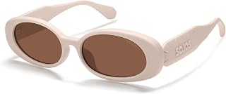 SOJOS Ocean Collection Retro Oval Polarized Sunglasses for Kids Girls Boys Recycled Plastic Frame Sunlight S