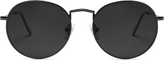 SOJOS Small Round Polarized Sunglasses for Women Men Classic Vintage Shades
