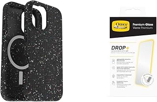 OtterBox Case for iPhone 16 Symmetry Series Core MagSafe, Shock and Drop Resistant, Ultra Thin Protective Case, Black with Premium Protector de Pantalla