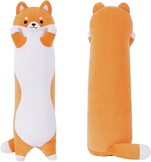 Fanunny Shiba Inu Dog Stuffed Animal, Long Dog Plush Corgi Body Pillow | 36.6" hugging Big Akita Cute Plushies Birthday Gift Decor for Thanksgiving, Birthday, Christmas