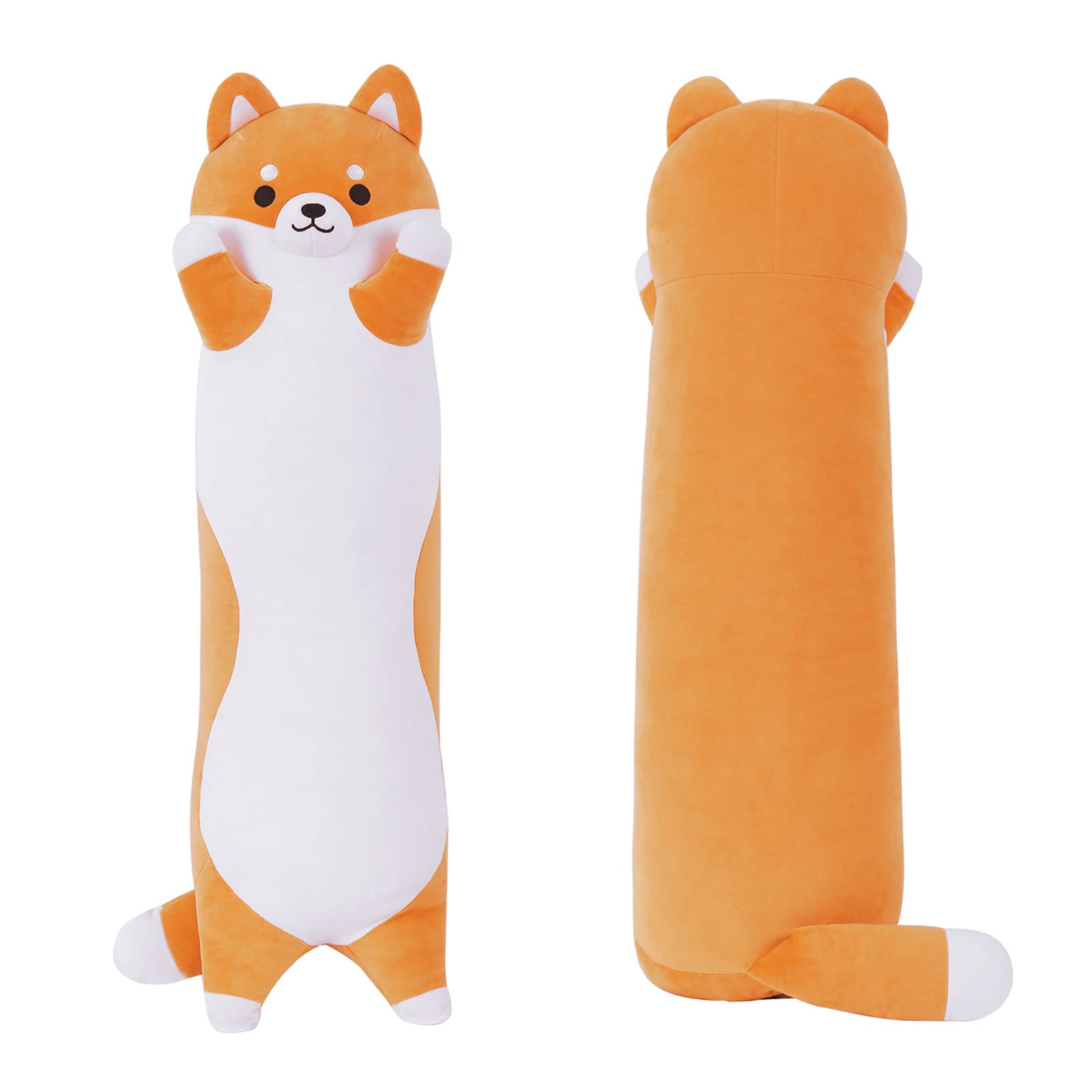 Fanunny Shiba Inu Dog Stuffed Animal, Long Dog Plush Corgi Body Pillow | 36.6" h