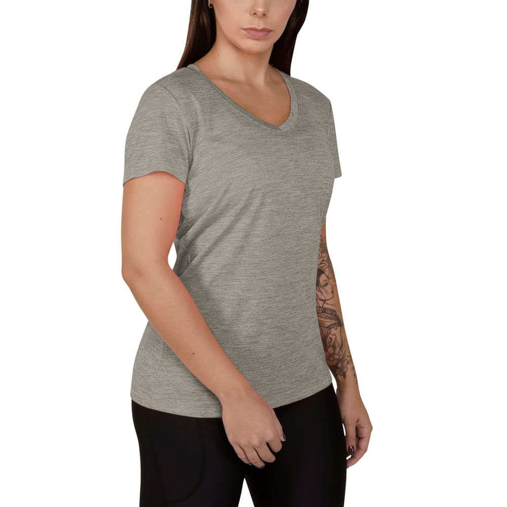 Under Armour Women's Tech Short Sleeve V - Twist Ladies T Shirt Made of 4-Way St