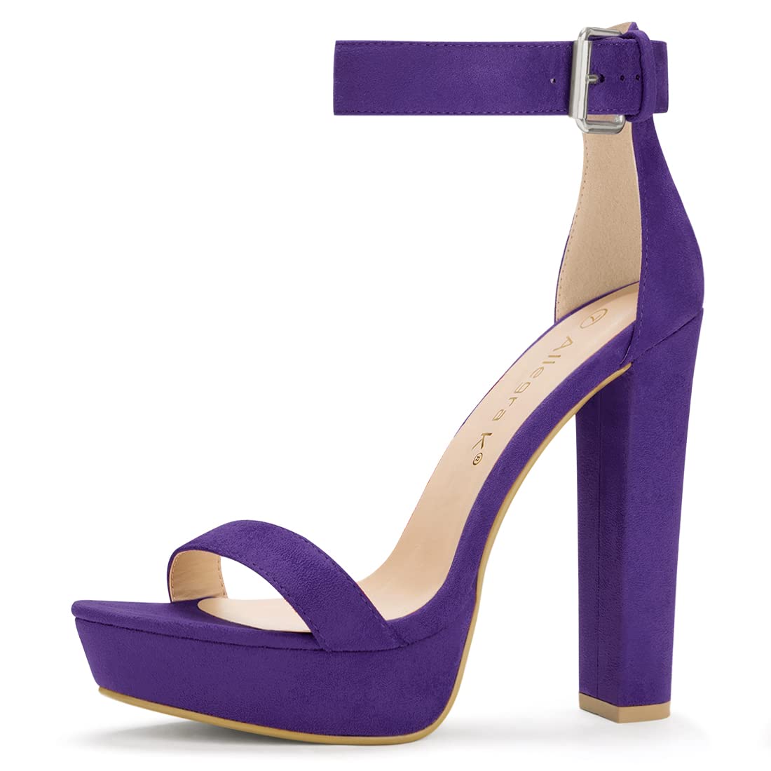 Allegra K Women's Ankle Strap Sandals with Heel