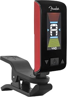 Fender Original Clip-On Chromatic Tuner Guitar Bass Ukulele Fiesta Red