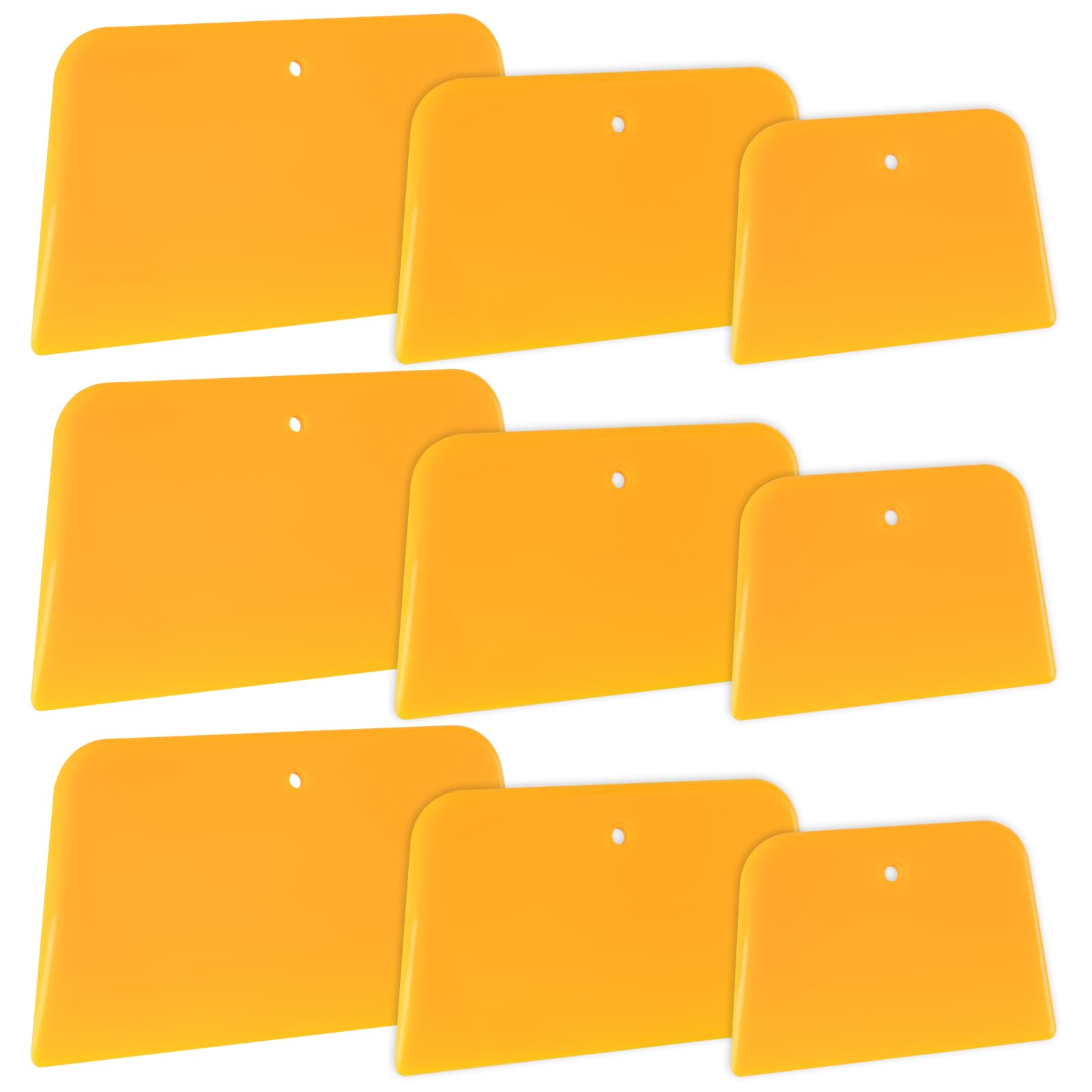 9 Pack Body Filler Spreader, Reusable Plastic Spreader for Applying Putty | Epox