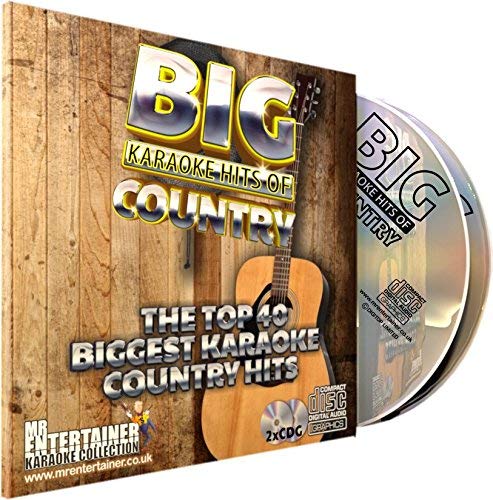 Mr Entertainer Big Karaoke Hits of Country - Double CD+G (CDG) Pack. 40 Classic 