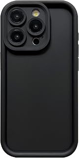 Puxicu Slim Case for iPhone 15 Pro, Enhanced Camera Protection, Shockproof Skin-Friendly Touch Soft Case Cover for iPhone 15 Pro Phone 6.1 inch, Black