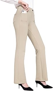 baleaf Women's 29"/31" Yoga Dress Pants Work Travel Slacks with 4 Pockets