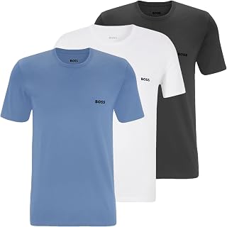 BOSS Hugo Shirt SS RN 3P BM 10111875 02, Men's T-Shirt, White (White 100), Medium (Manufacturer Size: M)