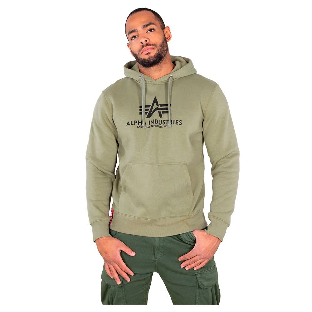 ALPHA INDUSTRIES Basic Hoody Men's Hooded Sweatshirt (Pack of 1)