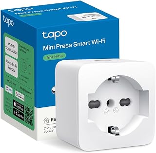 Tapo P105A Smart Italian WiFi Socket L Type 10A Timer Alexa Google | For Lamps, TV and Chargers, App Control, Timer, Time Programming, Remote and Voice Control, L-Type Socket