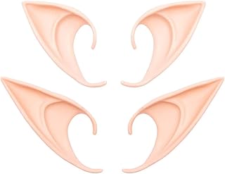 GREAT&LUCKY Cosplay Fairy Pixie Elf Ears - Soft Pointed Tips Anime Party Dress Up Costume Masquerade Accessories for Halloween Christmas Party ,2 Pair