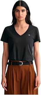 GANT Reg Shield SS - V-Neck T-Shirt Women