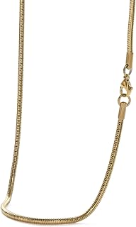 SEIYA INTERNATIONAL Men's Necklace, Stainless Steel, Snake Chain, Stainless Steel