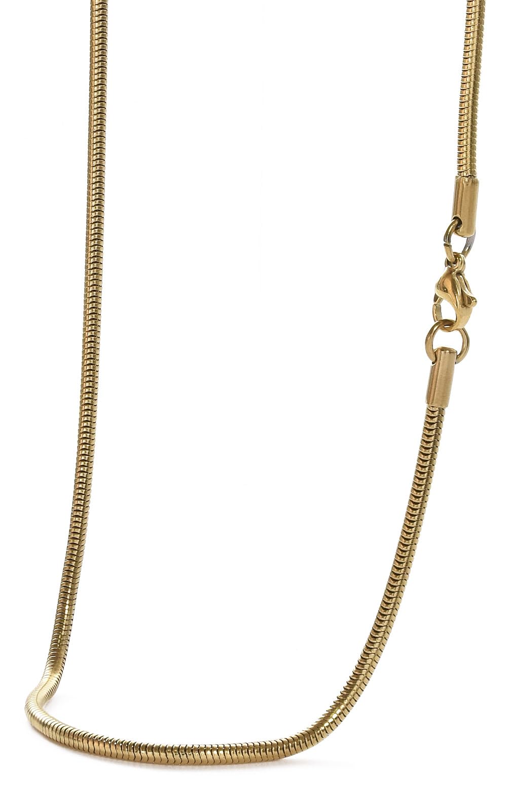 SEIYA INTERNATIONAL Men's Necklace, Stainless Steel, Snake Chain, Stainless Stee