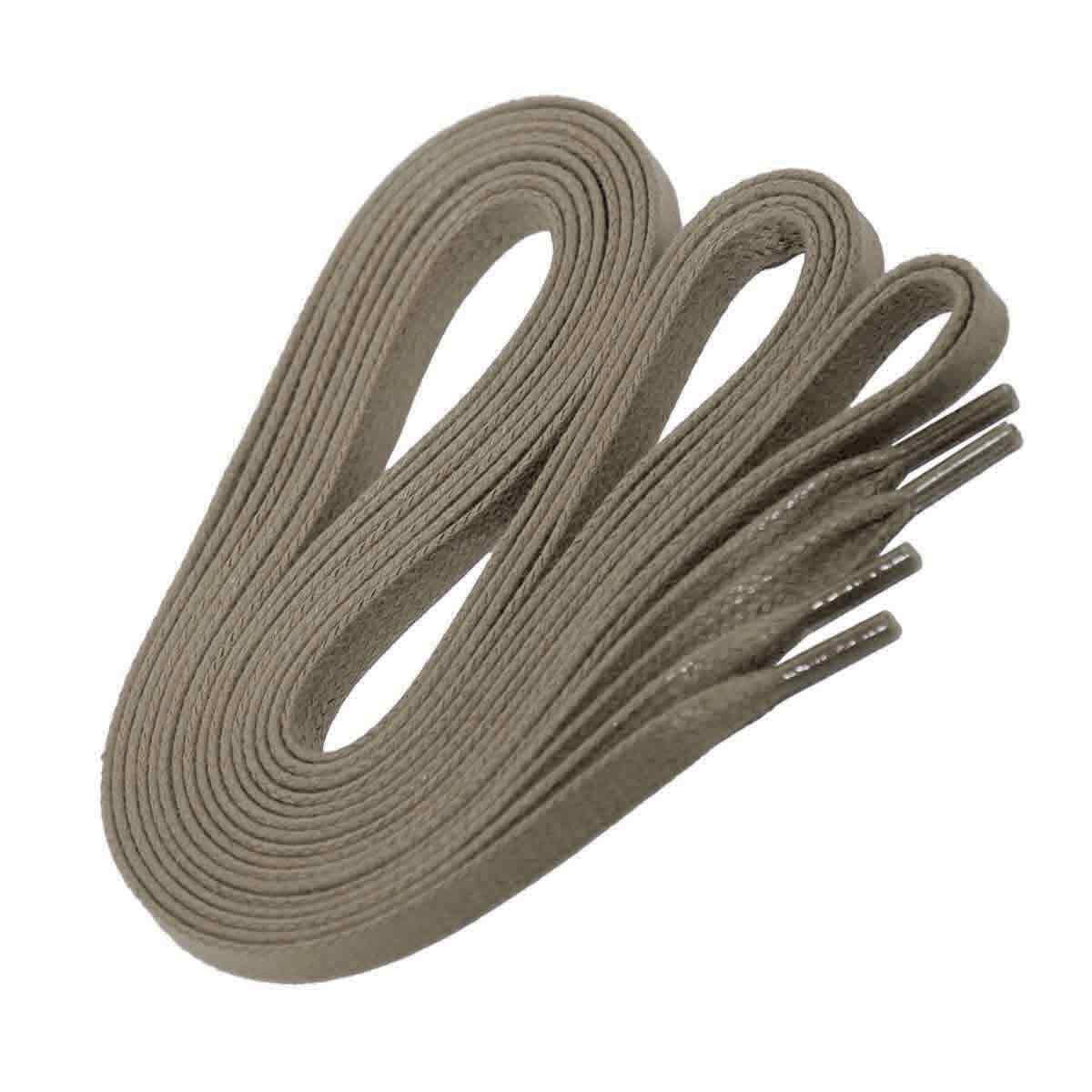 Tan Flat 6mm Waxed Laces laccico