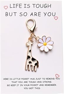Giraffe Necklace Daisy Daisy Keychain Lift Is Tough But So Are You