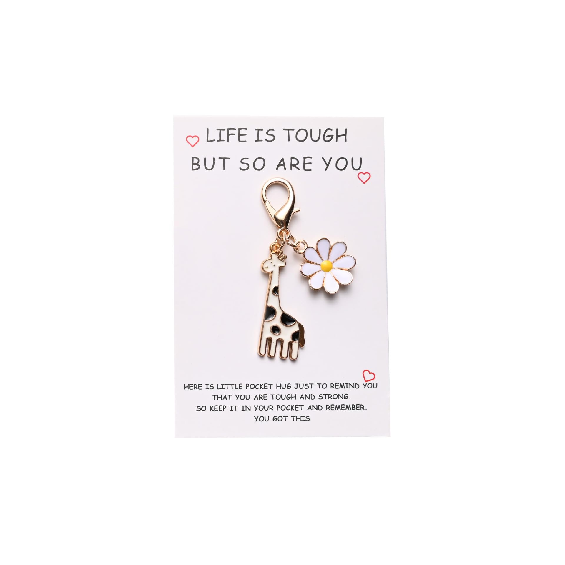 Giraffe Necklace Daisy Daisy Keychain Lift Is Tough But So Are You