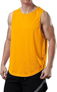 meioro Herren Mesh Tank Top, Atmungsaktives Ärmellose Shirt Angepasste Muskelshirt, Sport Rundhals Tank Tops Männer Sommer Gym Workout Funktionsshirt Bodybuilding Fitness Unterhem (Schwarz, S)