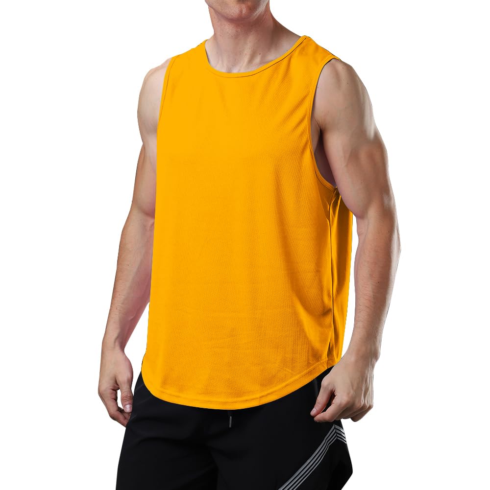 meioro Herren Mesh Tank Top, Atmungsaktives Ärmellose Shirt Angepasste Muskelshi