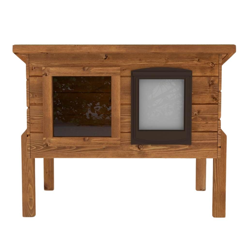 The Hutch Company Cat Kennels (Tan, Self Heating)