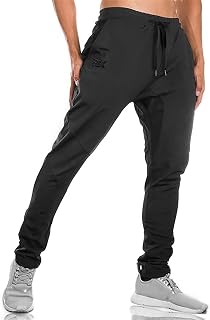 BROKIG Men's Sports Trousers, Tracksuit Bottoms Fitness Casual Jogging Bottoms with Double Pockets