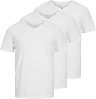 JACK & JONES Jjeorganic Basic Tee SS V-Neck 3Pk MP (Pack of 3) Men's