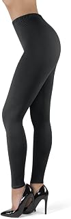 SATINA High Waisted Leggings for Women - 1-inch Waistband Yoga Pants in Capri and Full Length - One Size and One Size Plus