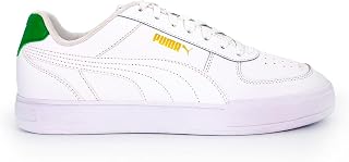 PUMA Caven, Unisex Adult Trainers, Puma White Puma White Puma Team Gold Amazon Green, 47 EU