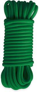 Elastic Cord Green 15 m - Quality PRO TECPLAST 9SW - Cable for Tarpaulins with 9 mm Diameter