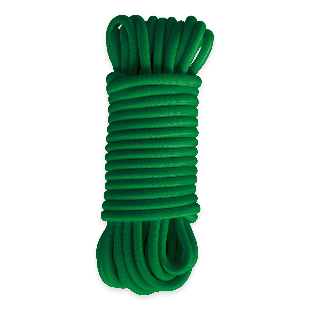 Elastic Cord Green 15 m - Quality PRO TECPLAST 9SW - Cable for Tarpaulins with 9