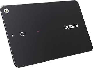 UGREEN FineTrack Slim Wallet Tracker for Apple Find My (iOS only), 1.7mm | Rechargeable Battery, IP68 Waterproof, 80dB Alert, Tracking Tag for Wallet, Passports, Luggage