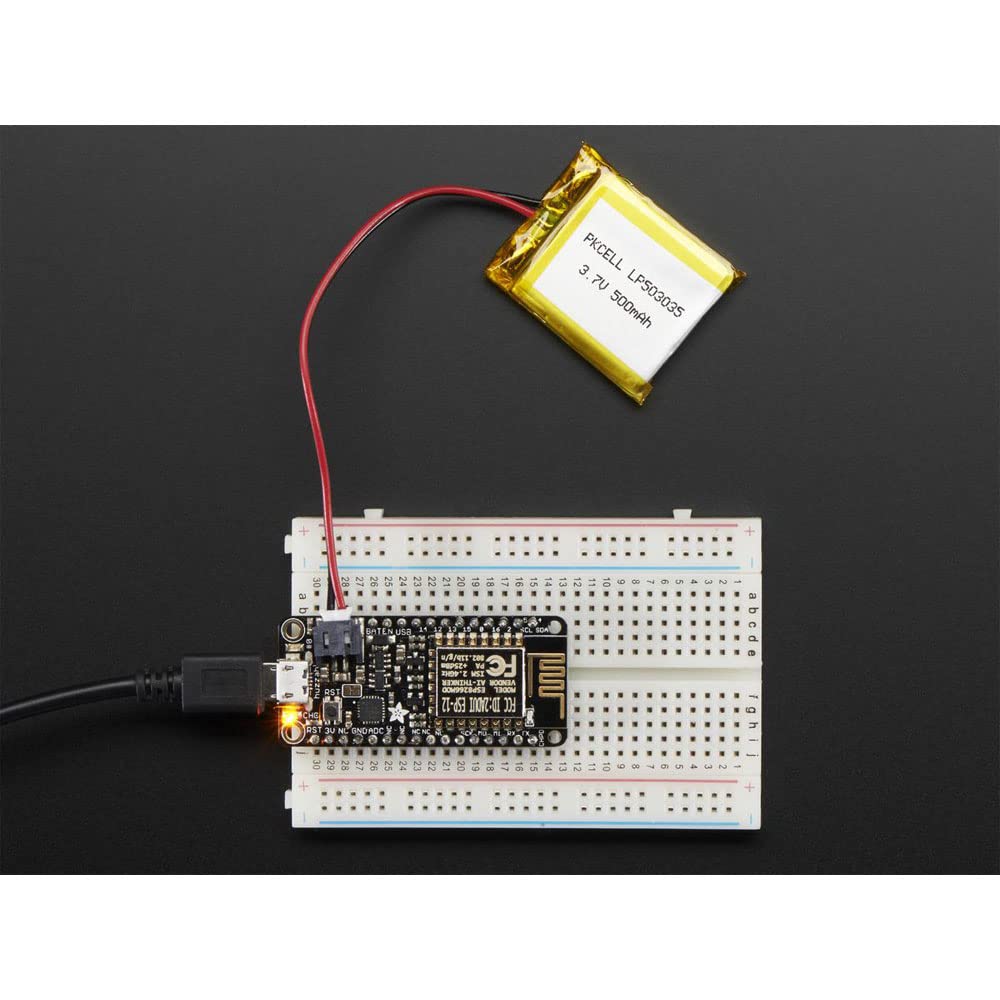 Adafruit Feather HUZZAH with ESP8266 - Loose Headers , Black