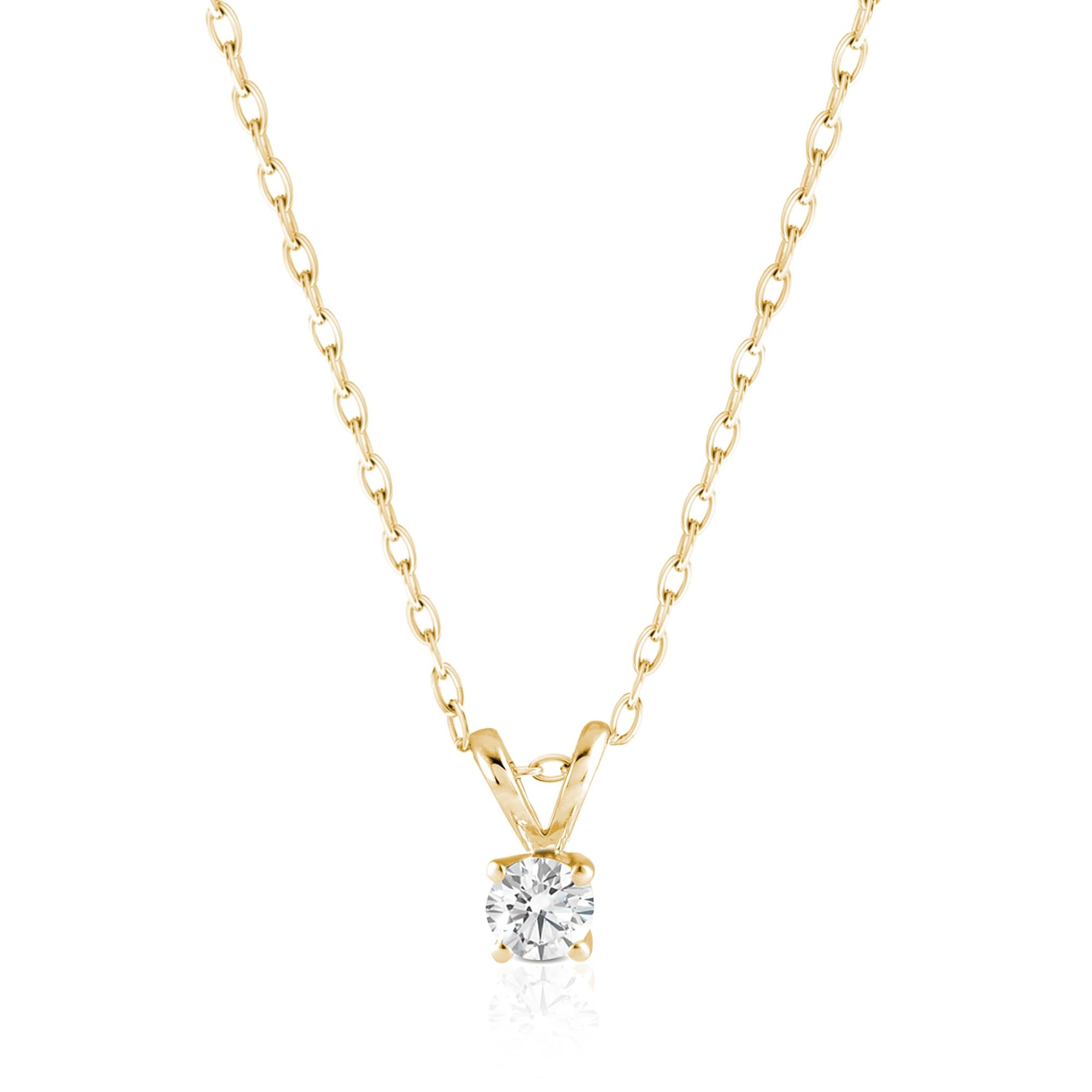 Amazon Essentials IGI Certified Solitaire Lab Grown Diamond Pendant Necklace in 