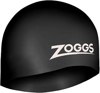 Zoggs Easy-fit silicone swim cap, Comfortable Fit, Hydrodynamic Design, Latex Free